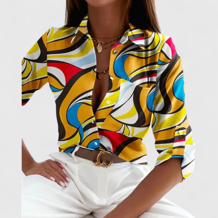 Bree - Elegant Long Sleeve Blouse