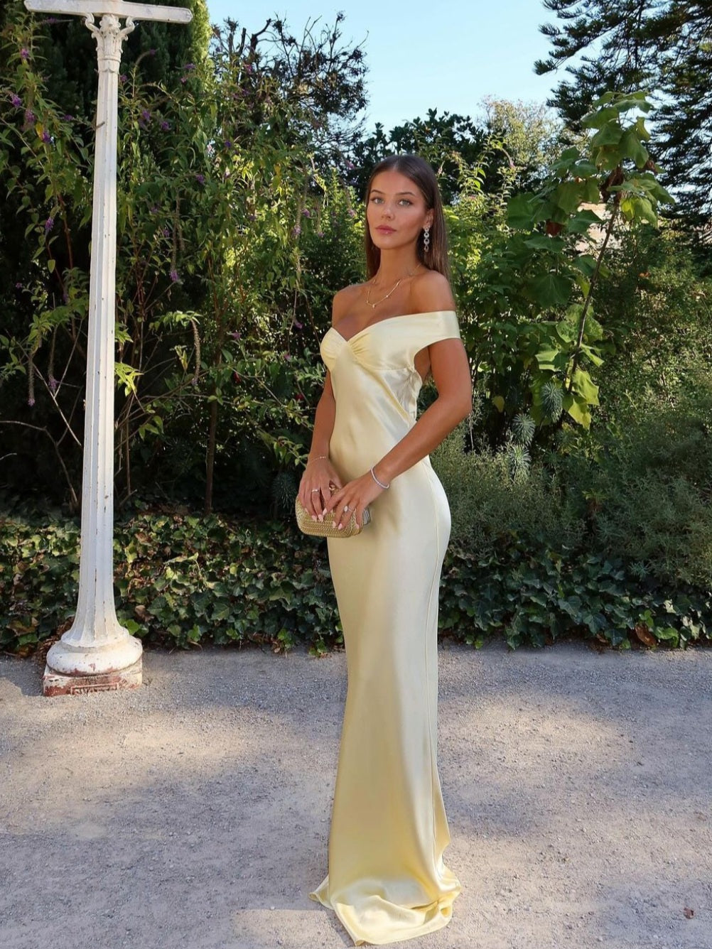 Megan - Maxi Dress in Satin
