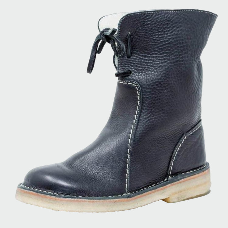 Berta | Waterproof Men's Leather Boots with Wool Lining