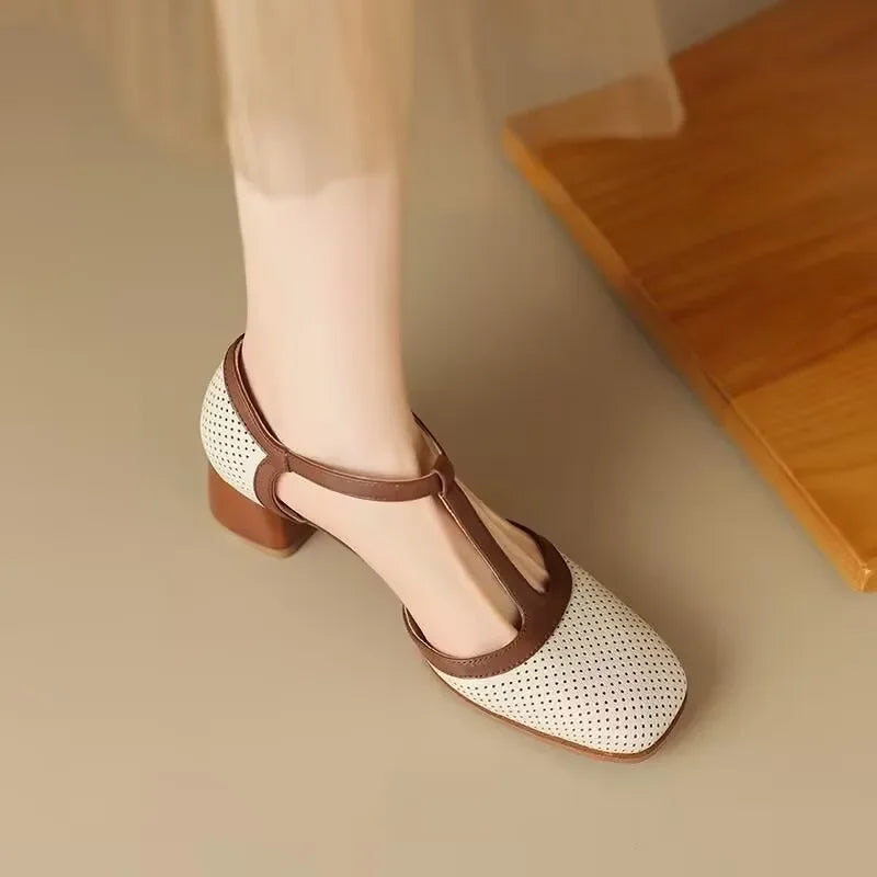 Helene – Elegant Women's Mid-Heel Shoes