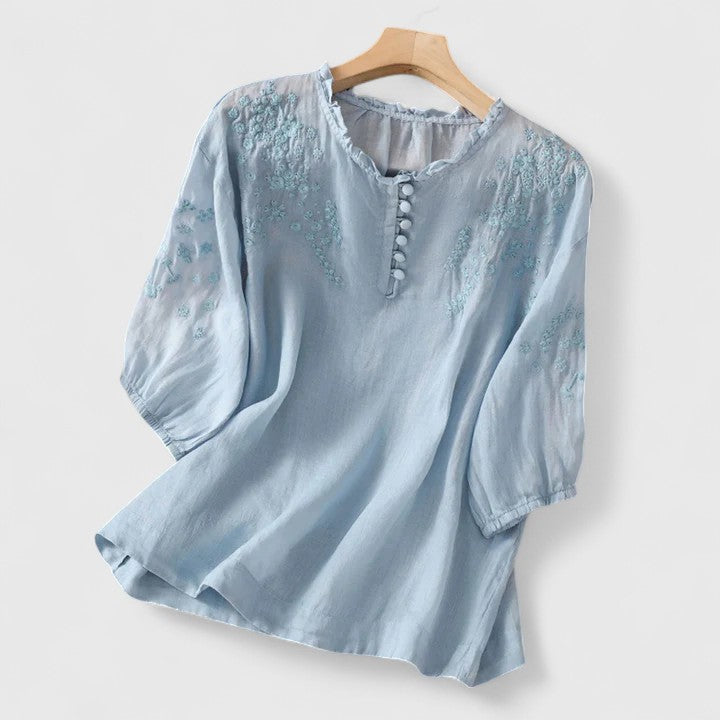 Adeline - Elegant Button-Front Blouse