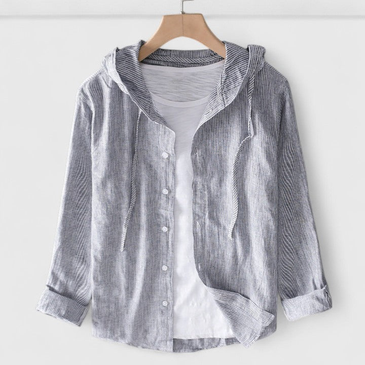 Kara - Elegant Hooded Blouse