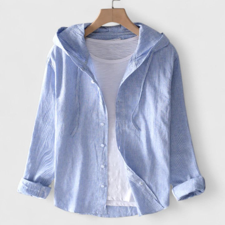 Kara - Elegant Hooded Blouse