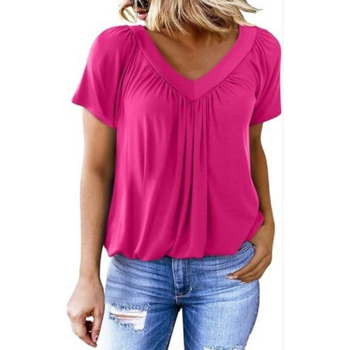AMARA - Women Casual V-Neck Top