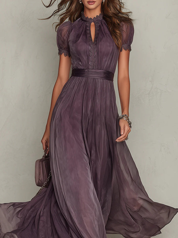 Samantha - Vintage Elegant Chiffon Maxi Dress