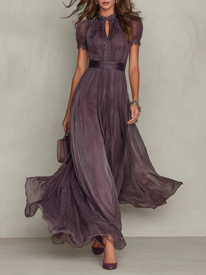 Samantha - Vintage Elegant Chiffon Maxi Dress