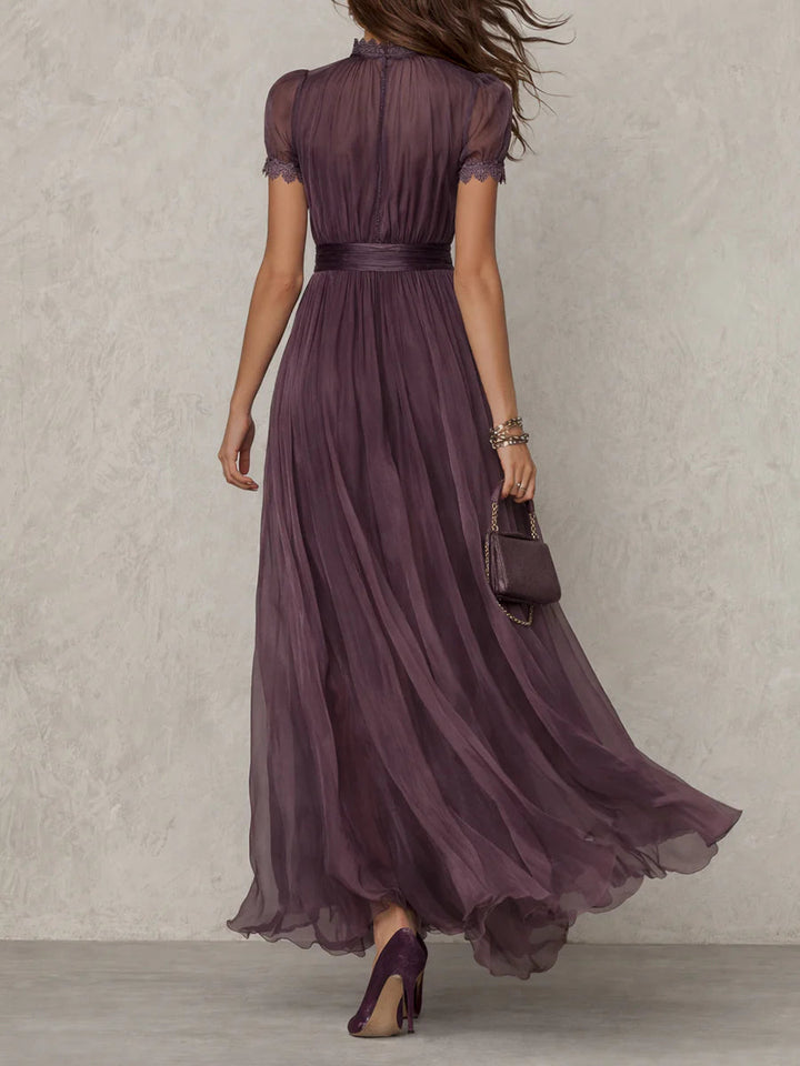 Samantha - Vintage Elegant Chiffon Maxi Dress