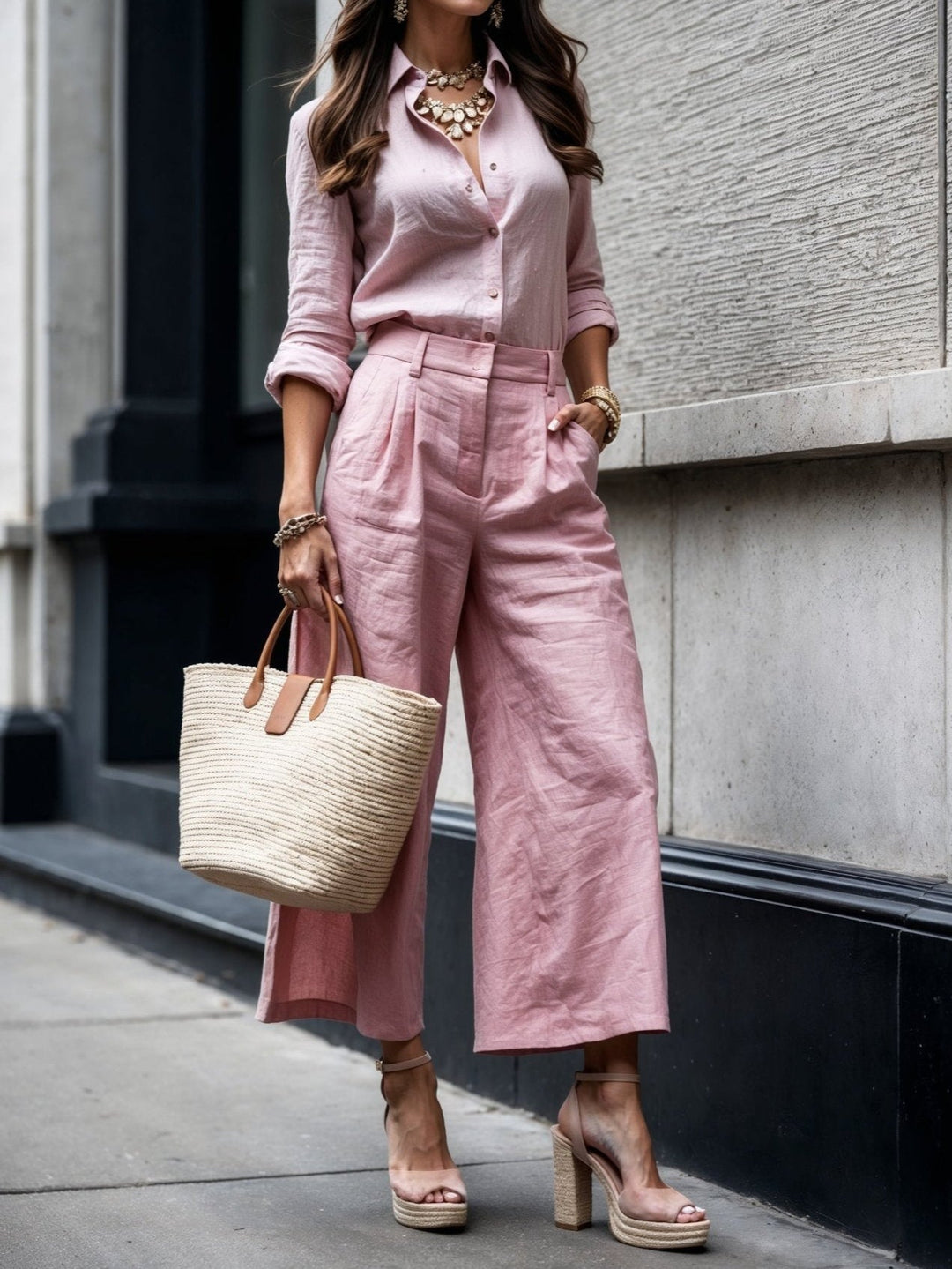 Holly - Casual Chic Look Pink