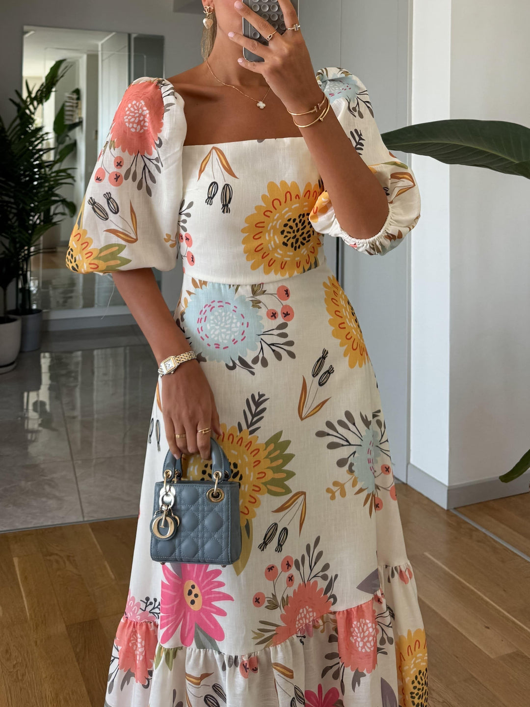 Sophia - Floral Midi Dress