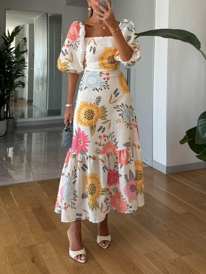 Sophia - Floral Midi Dress