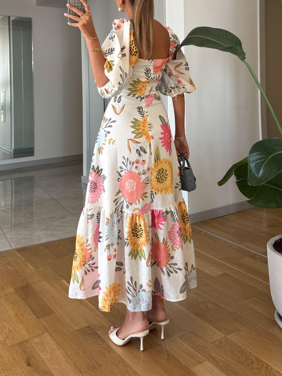 Sophia - Floral Midi Dress