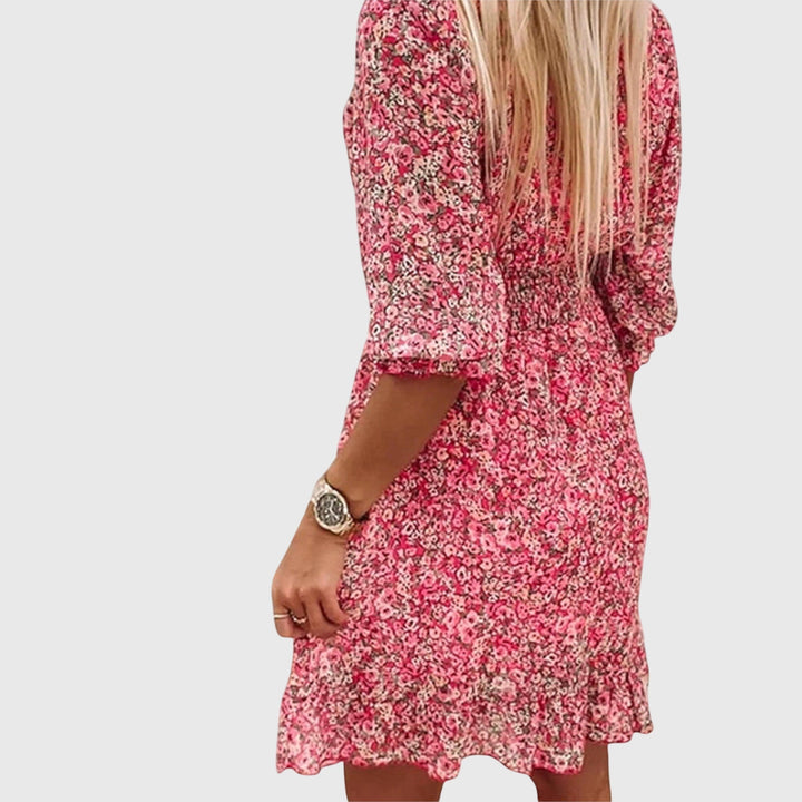 Stephanie - Floral Puff Sleeve Dress