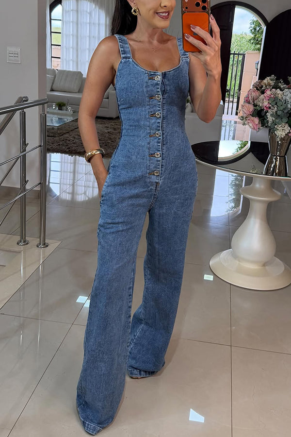 Violet - Denim Jumpsuit