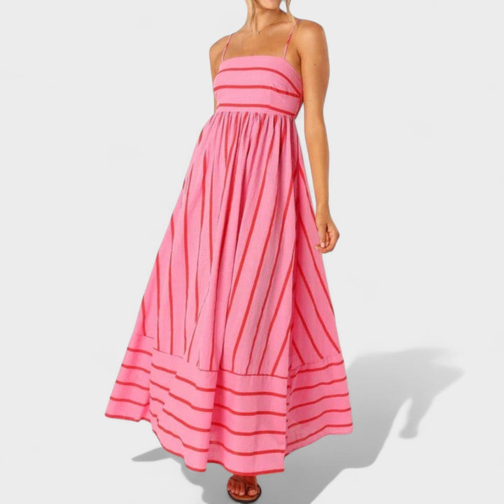 Andrea - Long Striped Dress