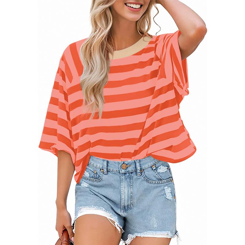ROSALIE - Trendy Loose Fit Summer Crewneck Top