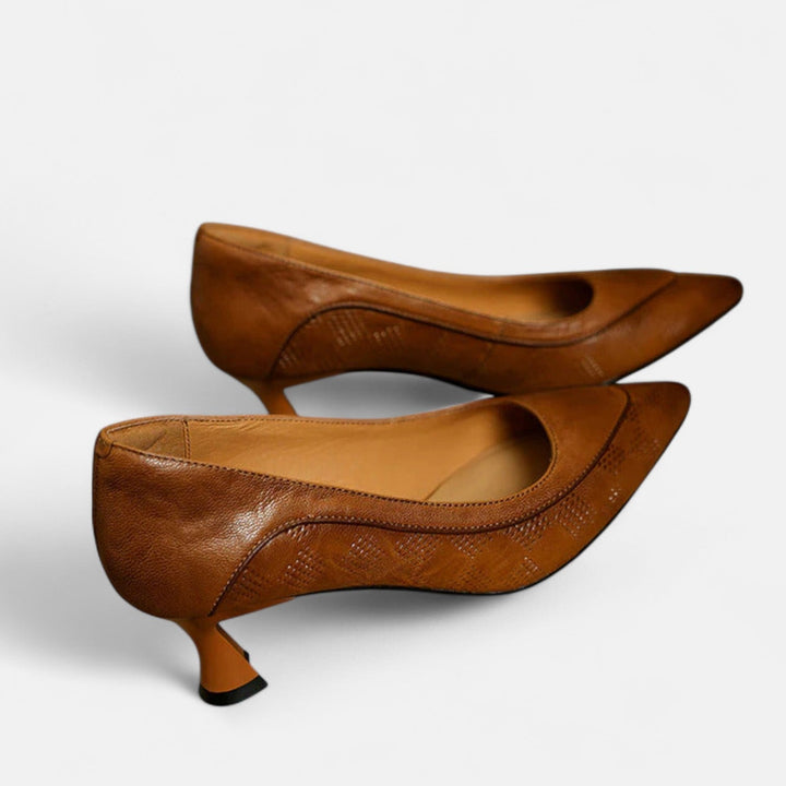 Aubrey Leather Heels