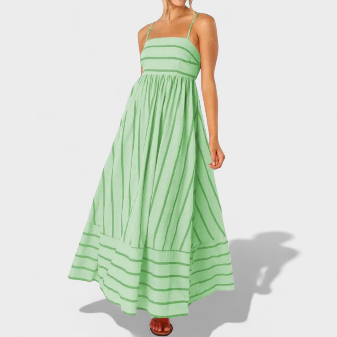 Andrea - Long Striped Dress