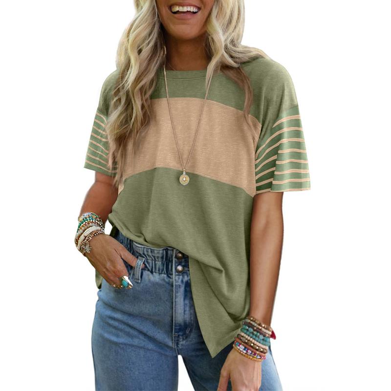 LUNA - Everyday Breathable Stripe Crewneck