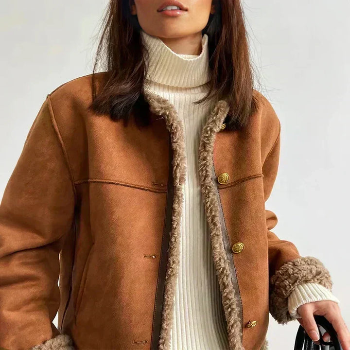 Jordan - Buttoned Sheepskin Jacket