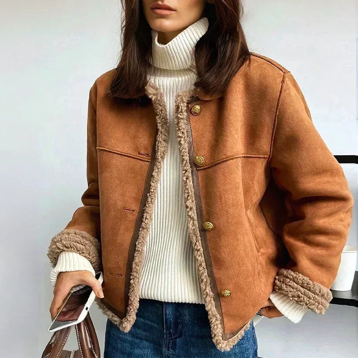 Jordan - Buttoned Sheepskin Jacket