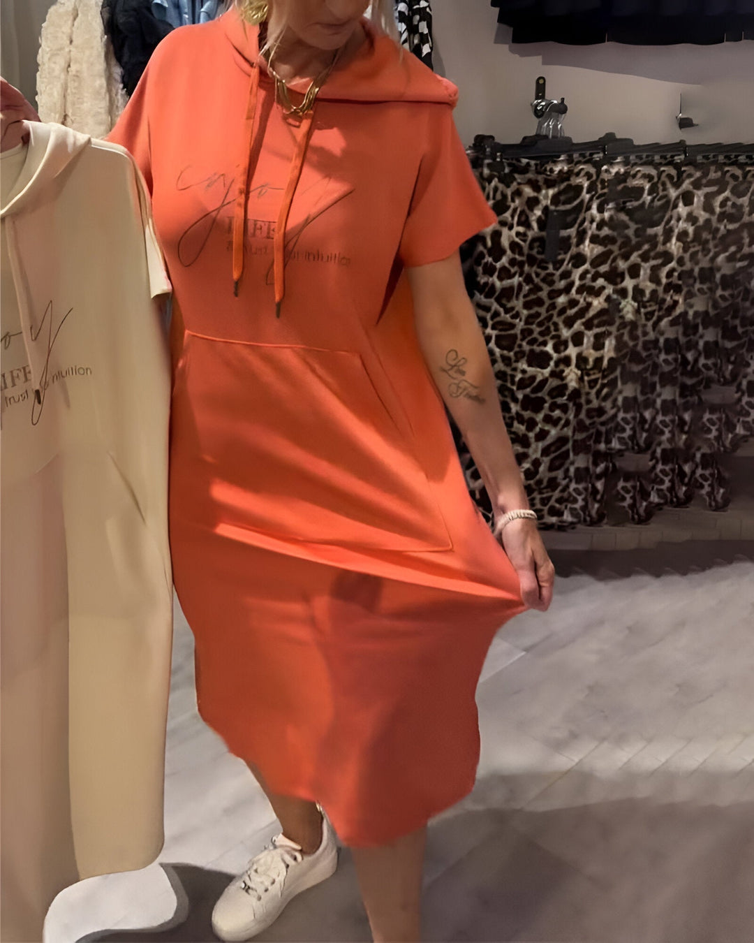 Gabriella - Casual Hoodie Dress