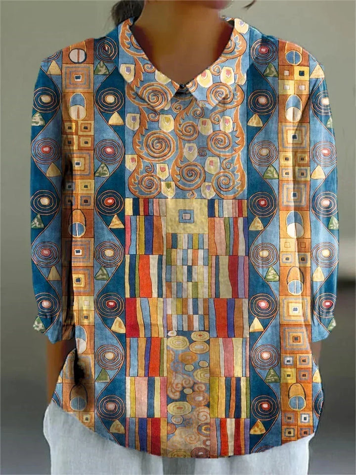 Andrea - Artistic Mosaic Blouse