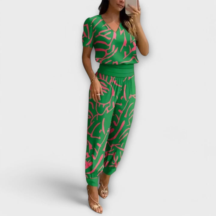 Quinn - Elegant set of top and pants