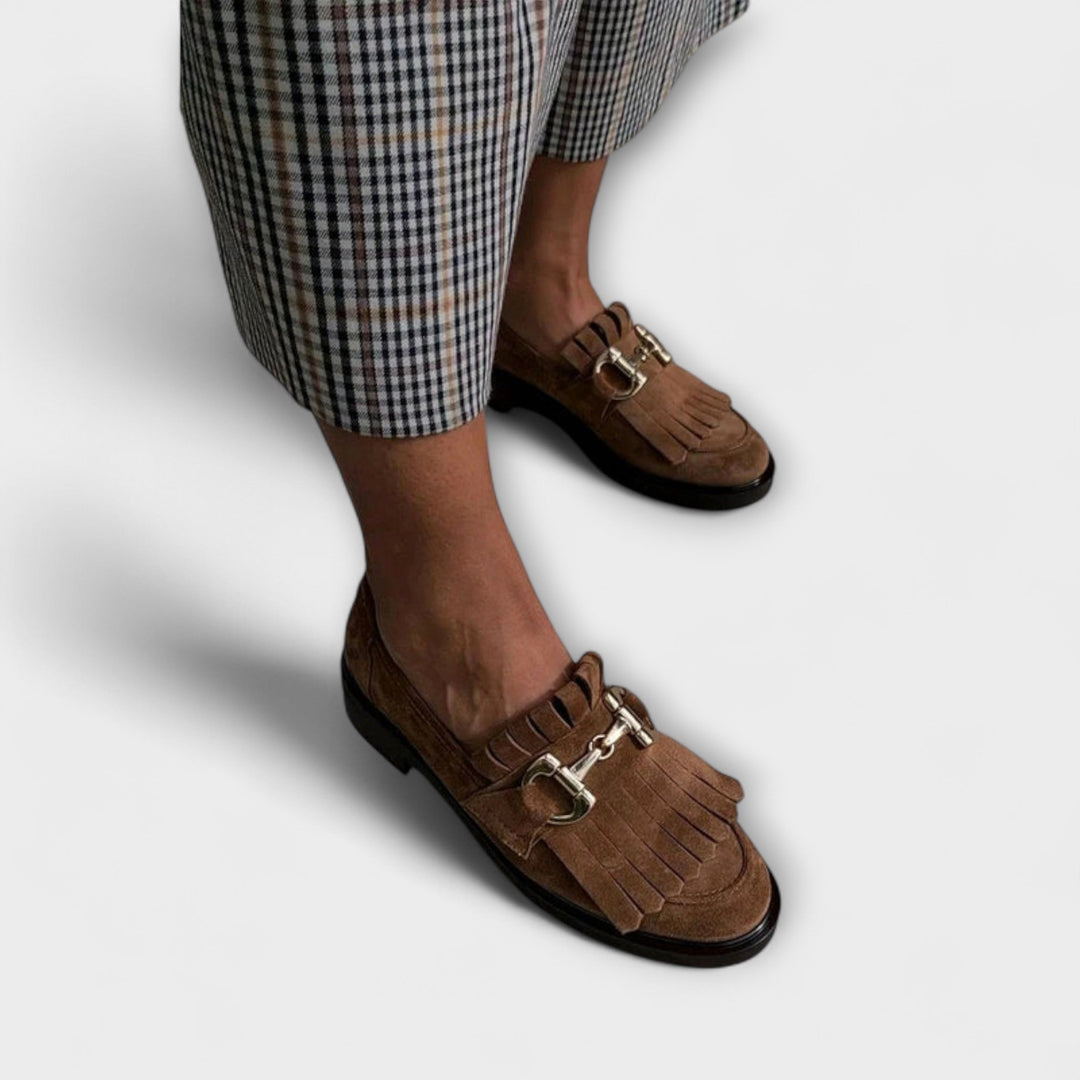 Kate – Brown Moccasin with Round Toe