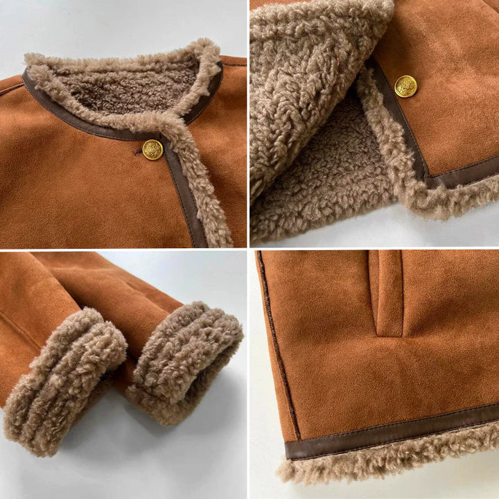 Jordan - Buttoned Sheepskin Jacket