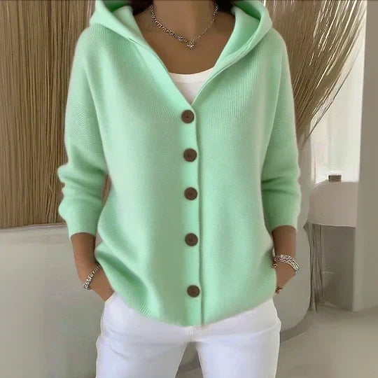 Doris | Hooded Knit Cardigan