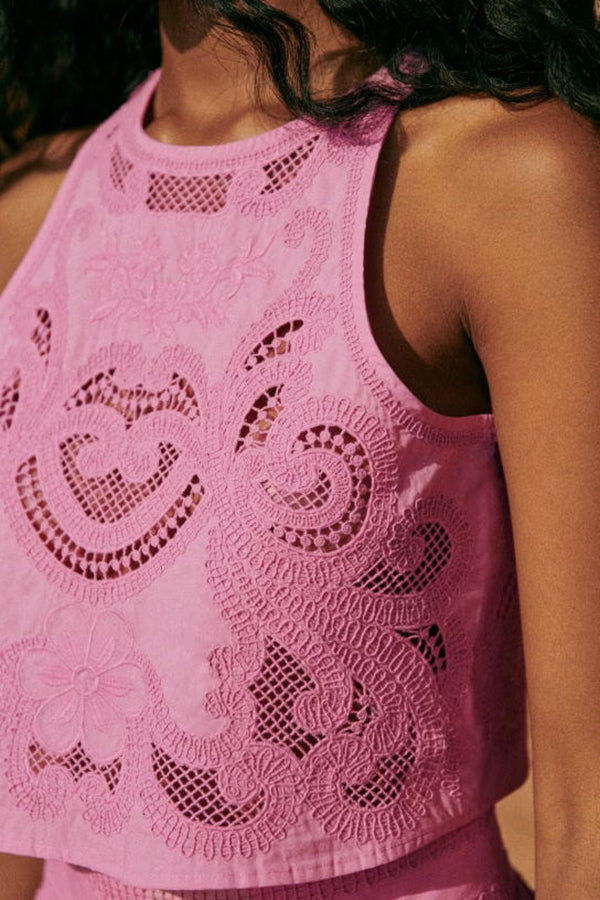 Georgia - Pink Lace Set