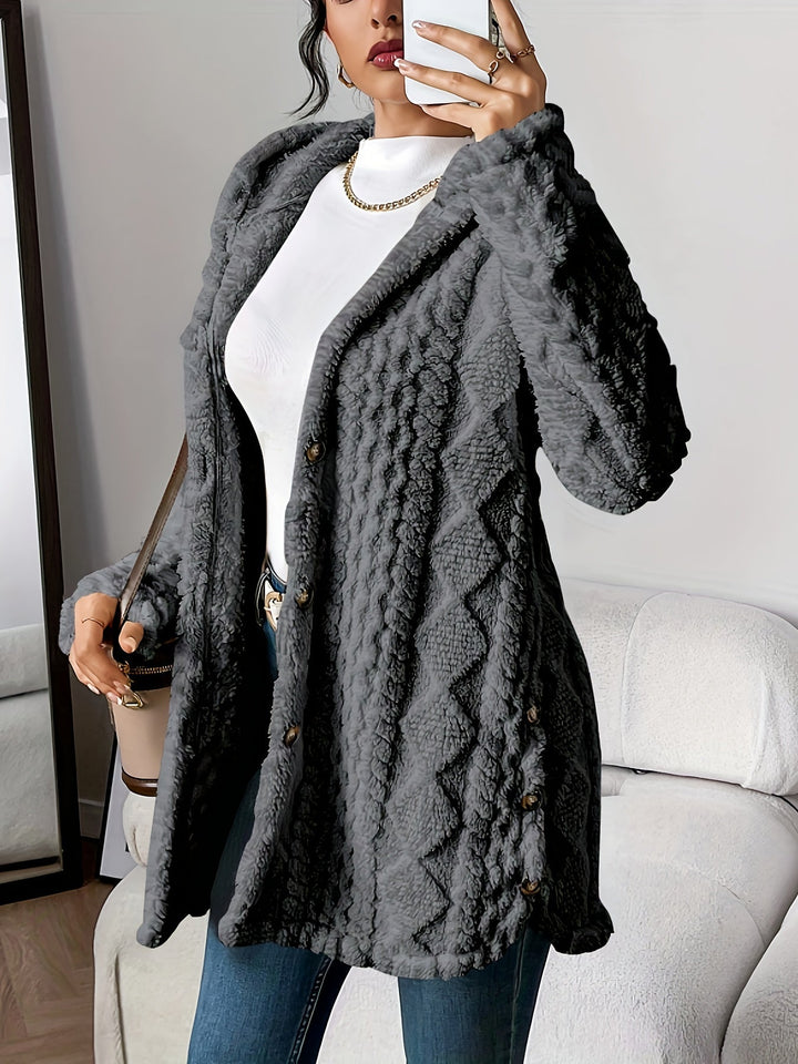 Sara - Fleece Hooded Coat