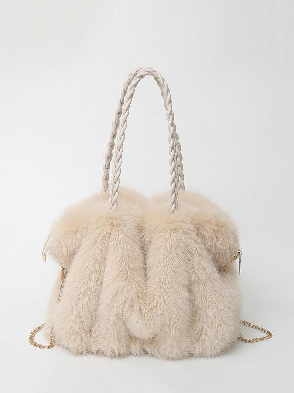 Wendy - Women Plush Velvet Shoulder Tote