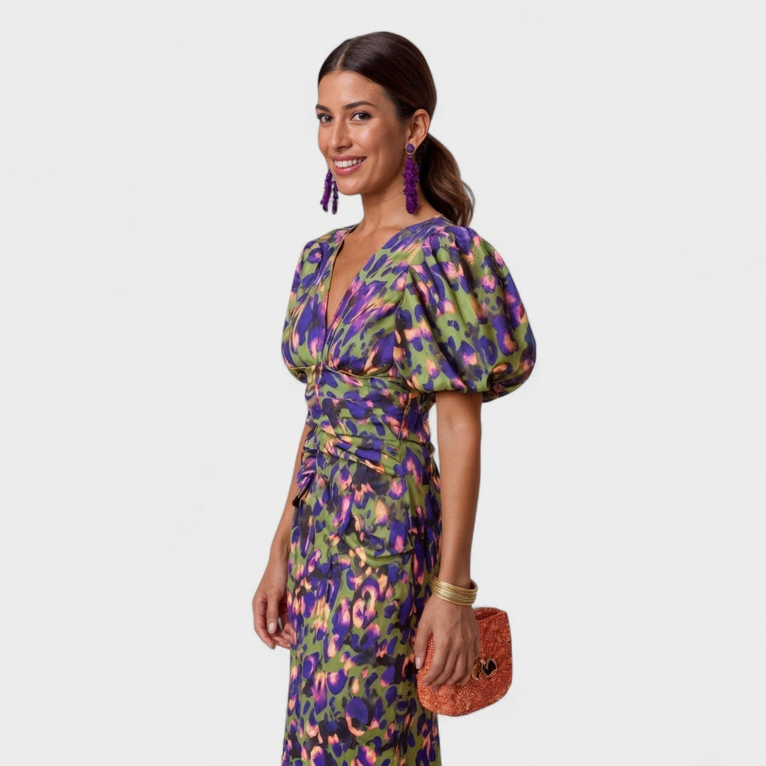 Willa - Tropical Fire Dress