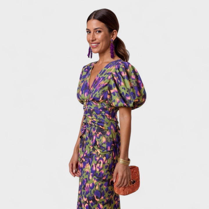 Willa - Tropical Fire Dress