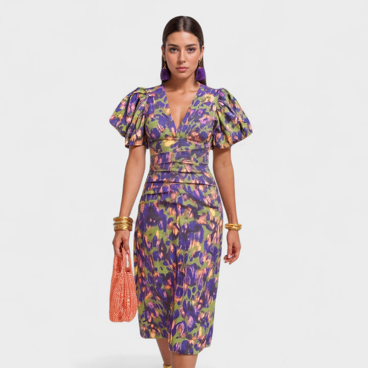 Willa - Tropical Fire Dress