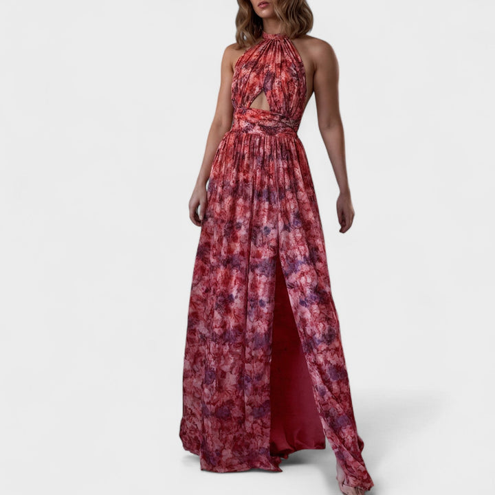 Floral Stella - Long Stella with Halter Neck