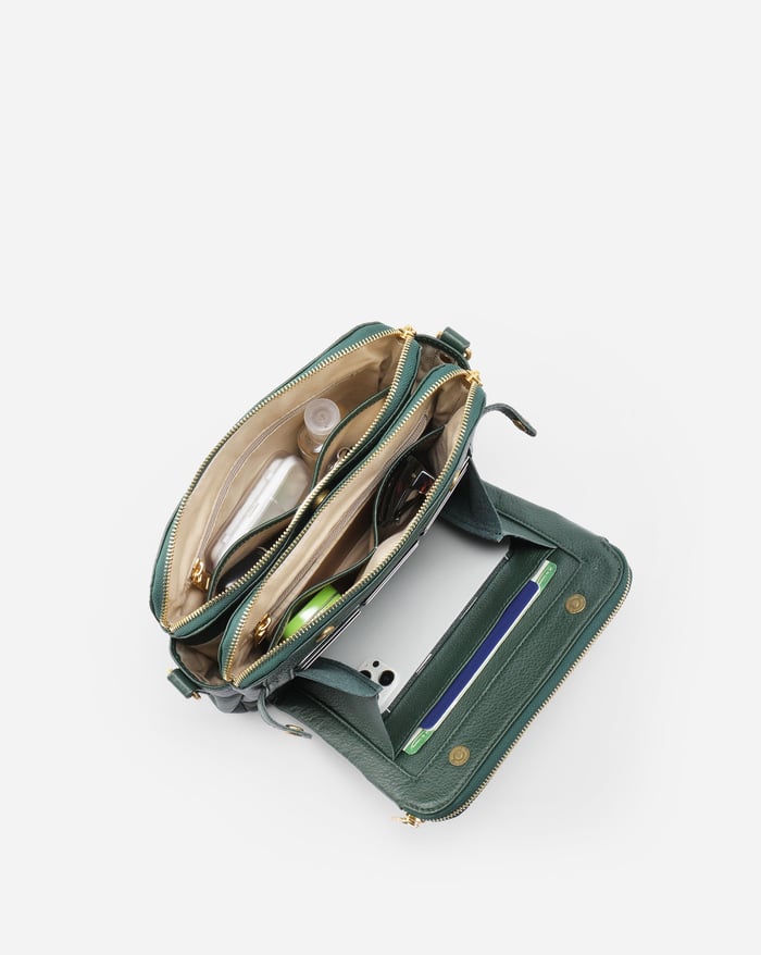 Savannah - Sleek Three-Layer Crossbody Bag