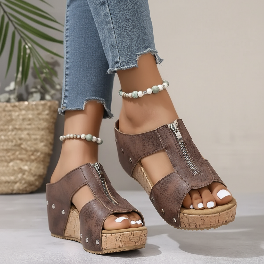 Vanessa - Stylish Wedge Sandals