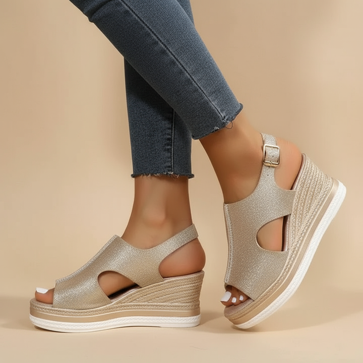 Luna - Relaxed Wedge Sandals