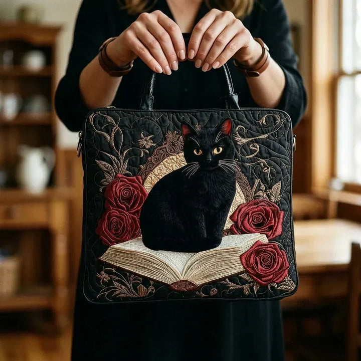 Handmade Melody - Black Cat on Books