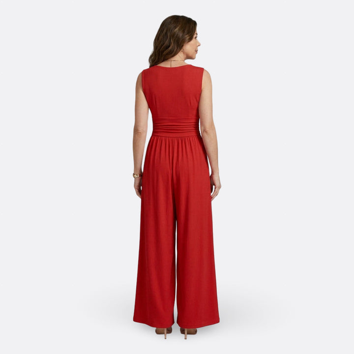 Brielle - Chic Sleeveless Jumpsuit with Wide Legs