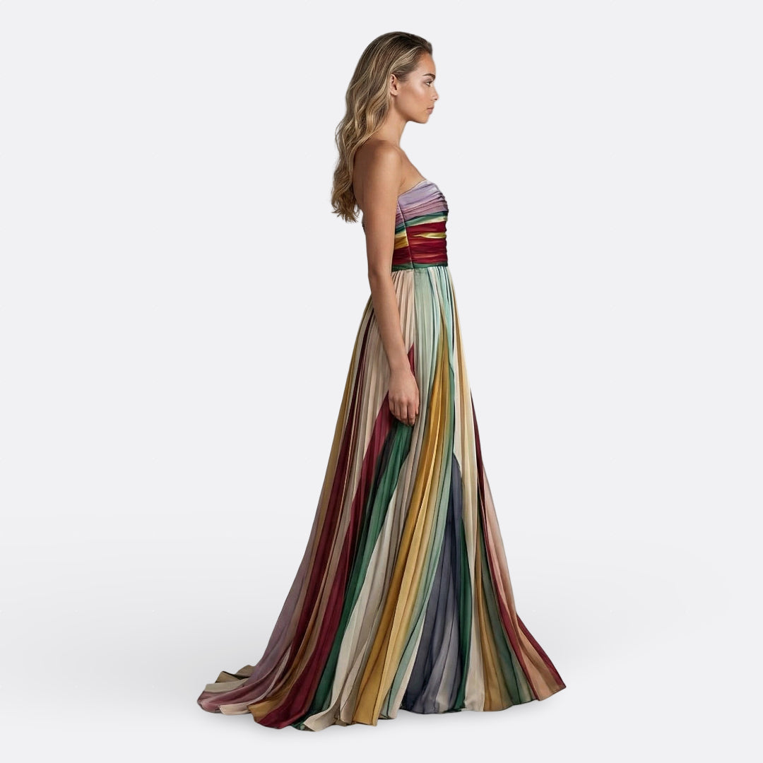 Everly - Long Strapless Dress