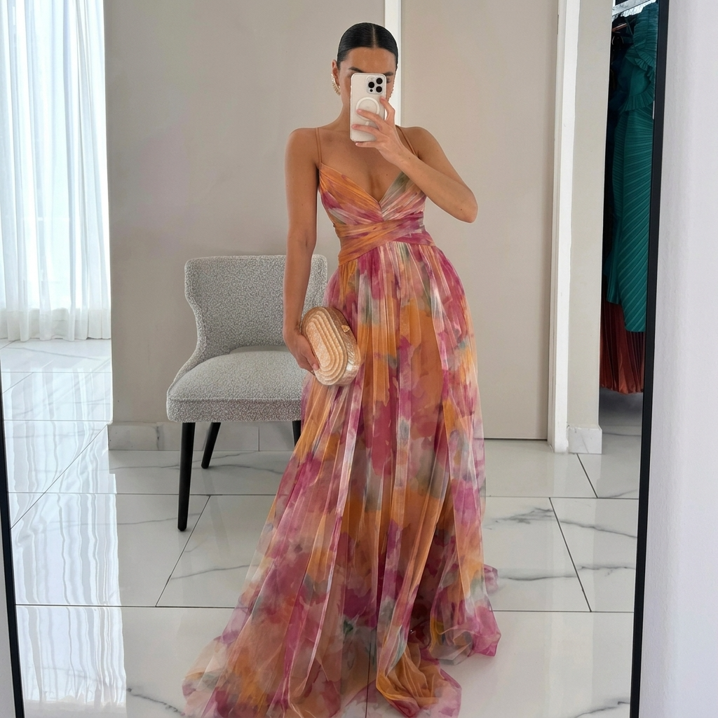 Catalina - Maxi Dress with Floral Print