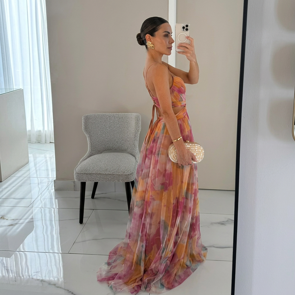 Catalina - Maxi Dress with Floral Print