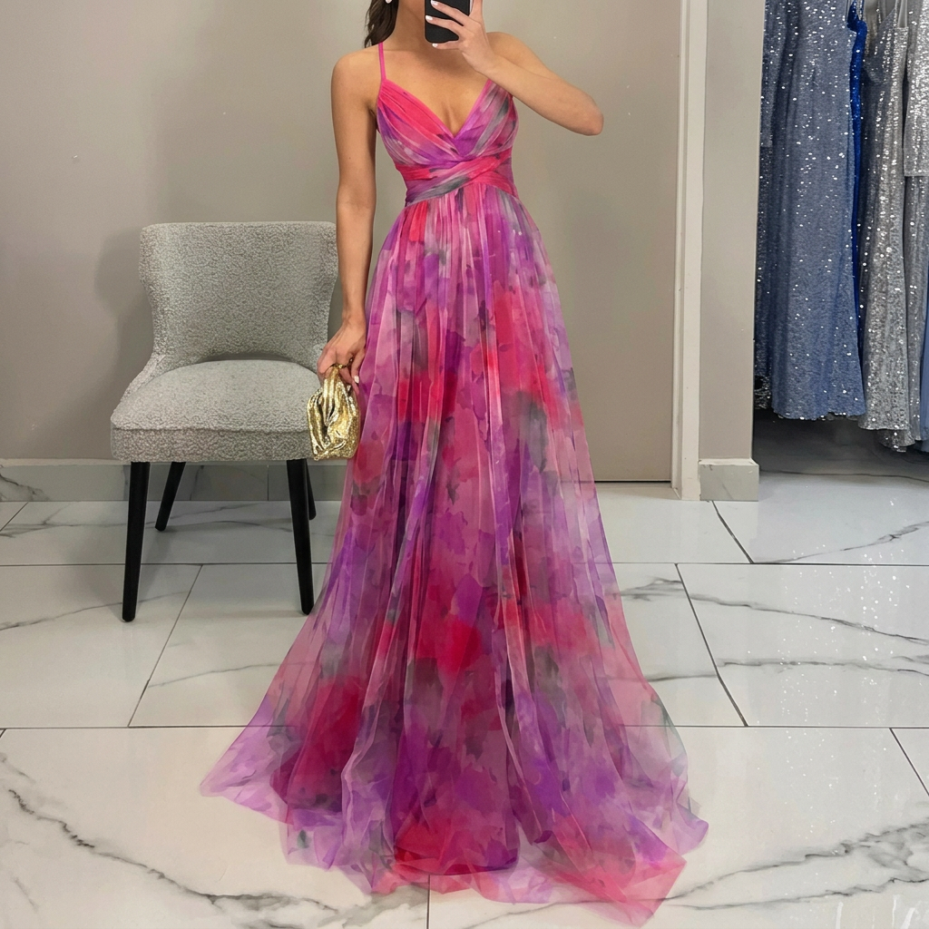Catalina - Maxi Dress with Floral Print