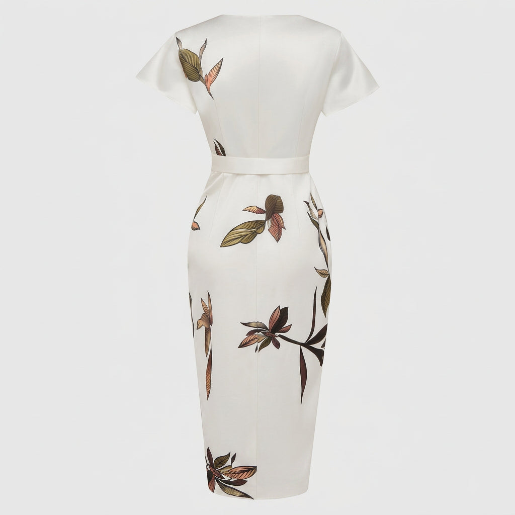Lillian - Midi Dress with Bow