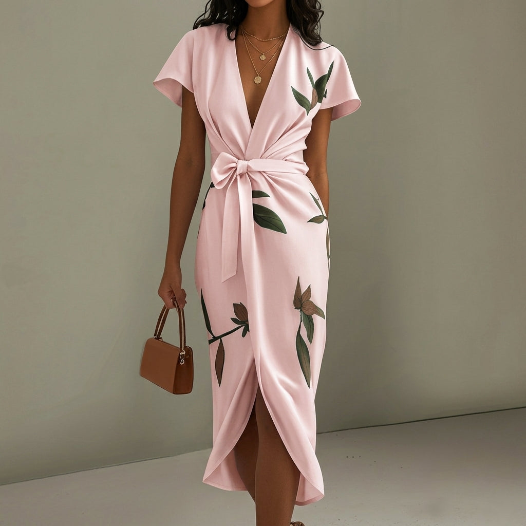 Lillian - Midi Dress with Bow