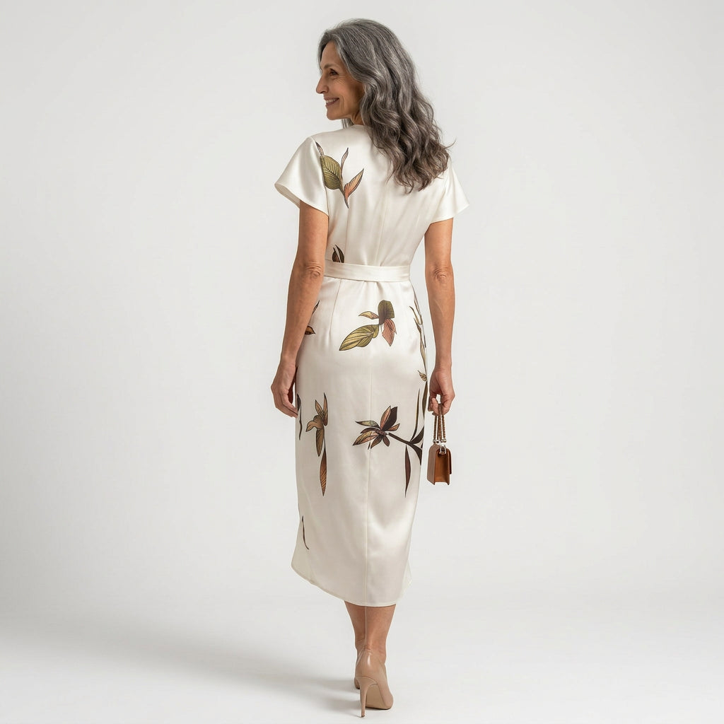 Lillian - Midi Dress with Bow