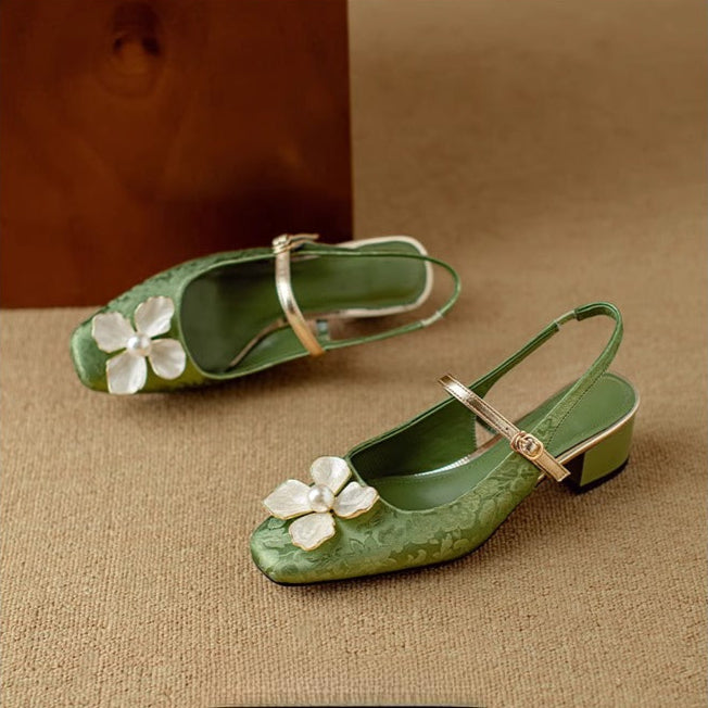 Mathilde – Elegant Women's Shoes with Floral Detail